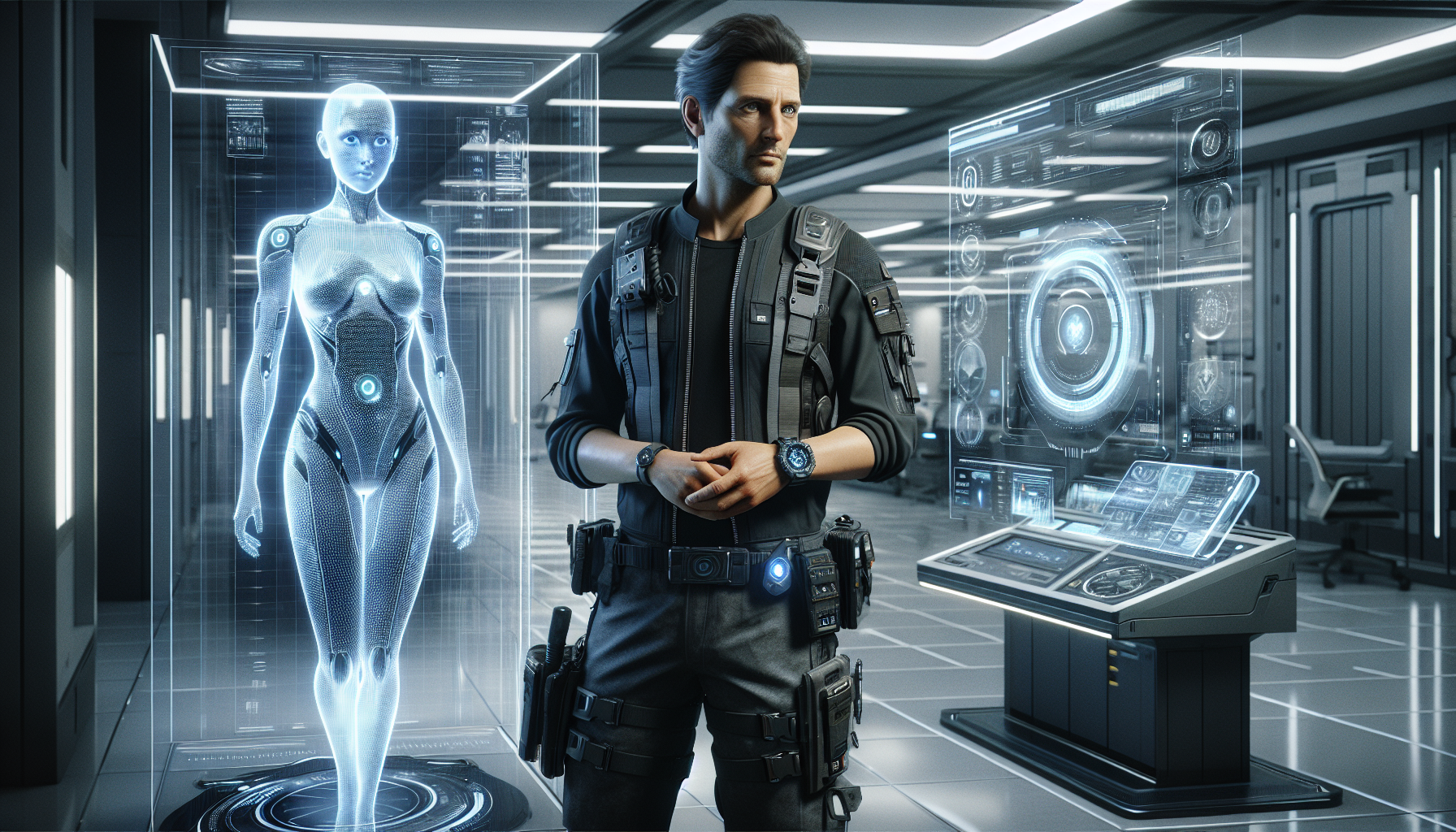 Leo and Athena grow closer as they discuss the ethical implications of their work.