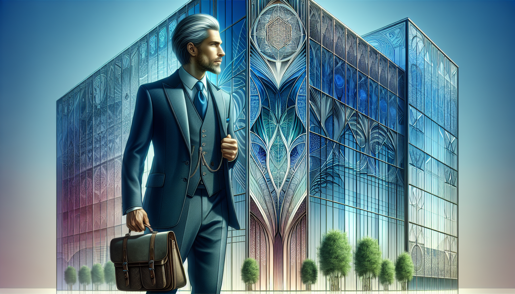 Marcus Blackwood facing the Seed Tower, preparing to enter with his magical supplies.