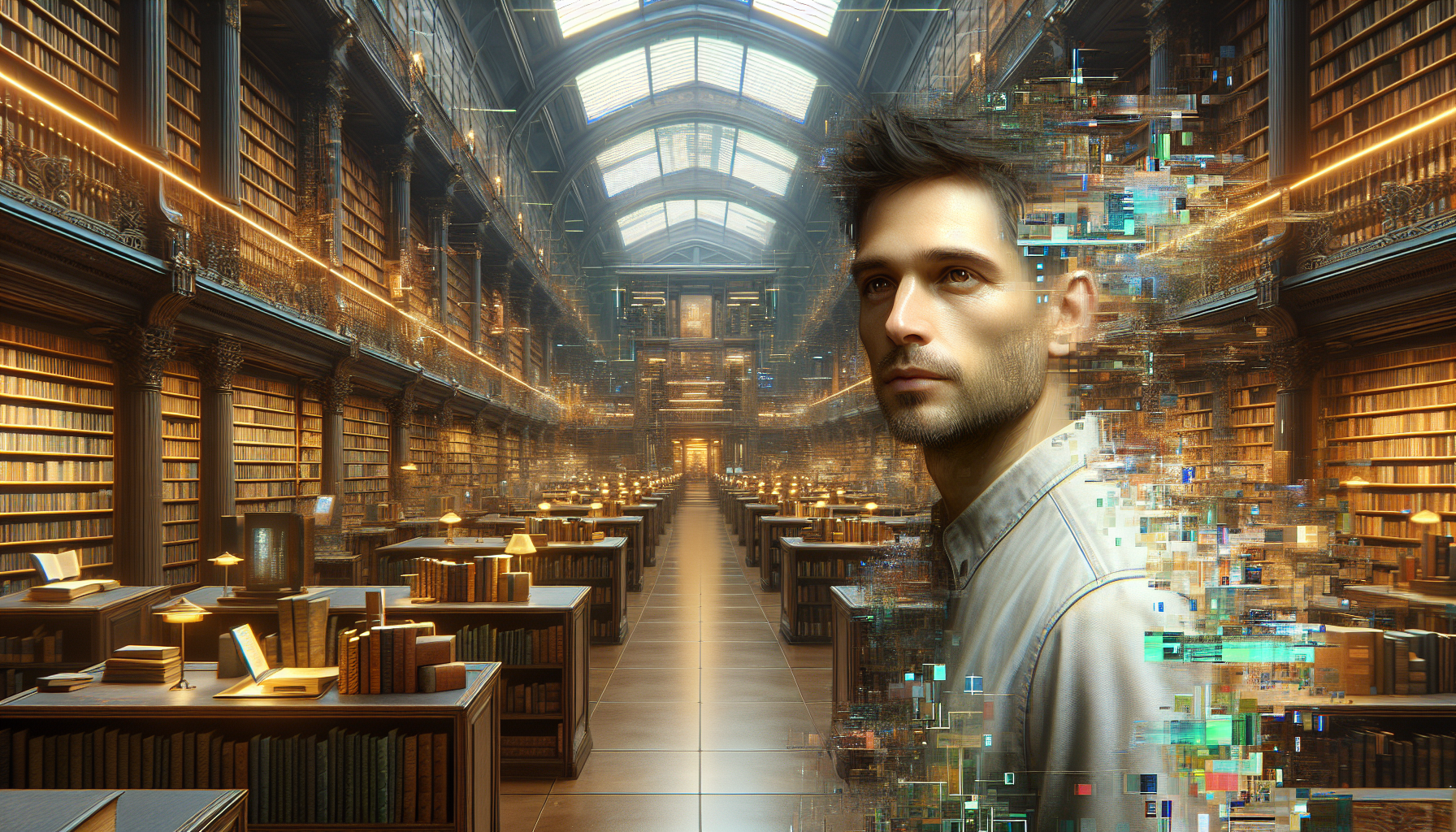 The Gamemaster menacingly taunts Jake inside the archive.