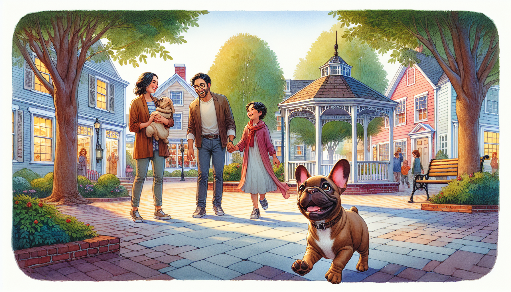 Remy reunites with his family in Pembroke town square.