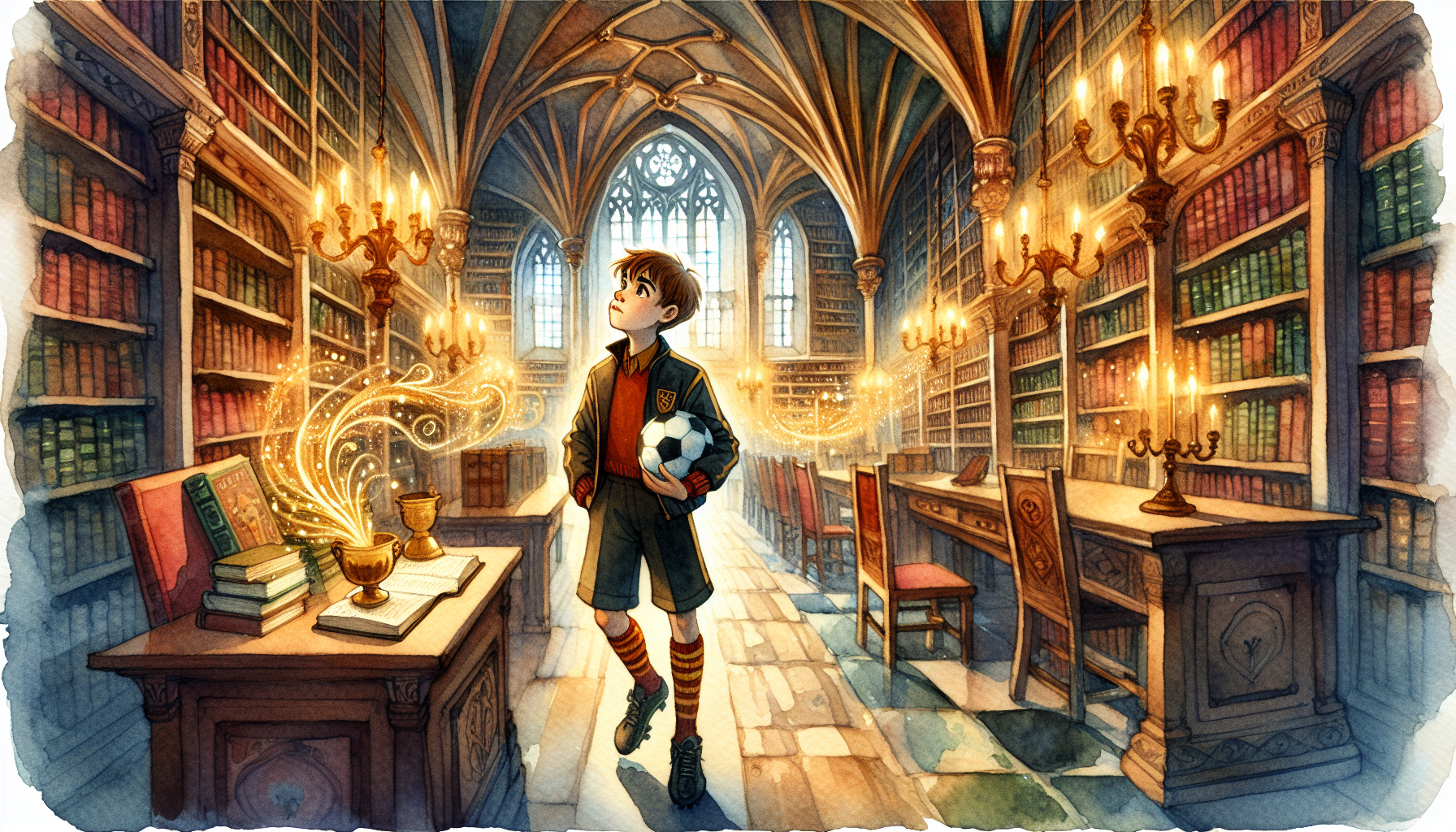 Oliver enters the grand library and faces ghostly riddles.