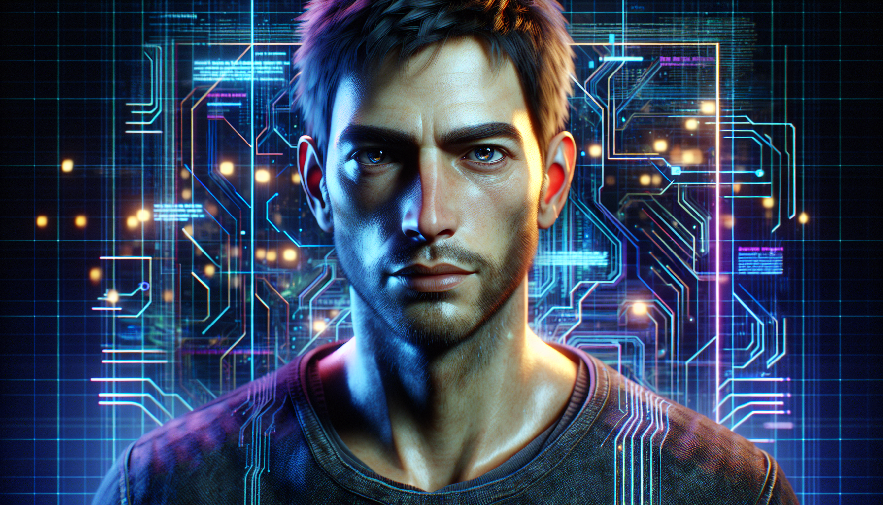 Ezra addresses millions in a city-wide broadcast, revealing the true nature of AI entities.