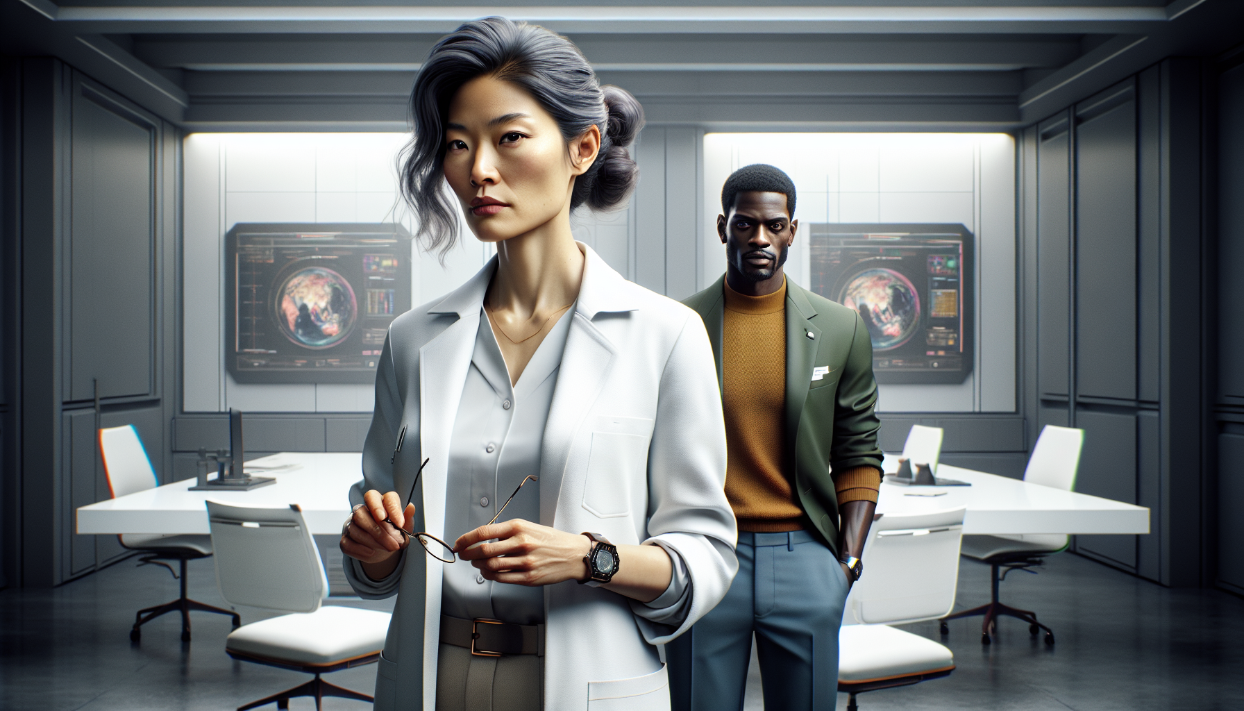 The team gathers in a minimalist conference room to discuss the implications of Nexus and decide on the next steps.