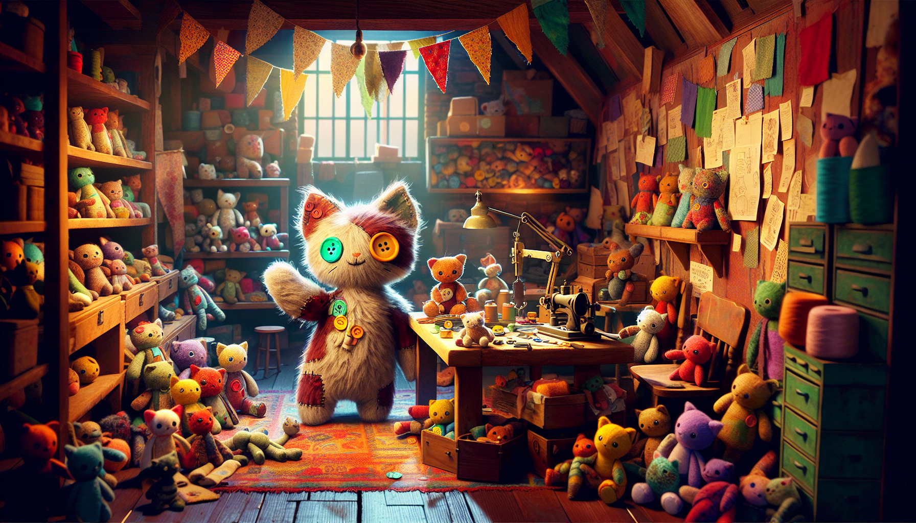 Lumi and other members wave goodbye to boxes of toys being taken away from the headquarters