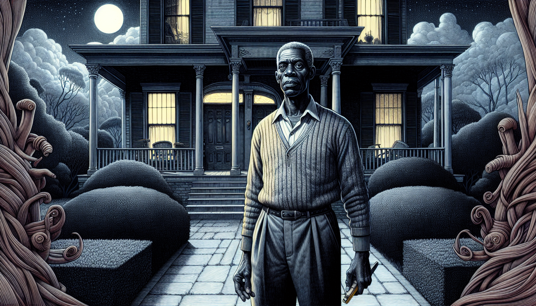 Mark desperately explaining cosmic threat to Mayor Thompson.