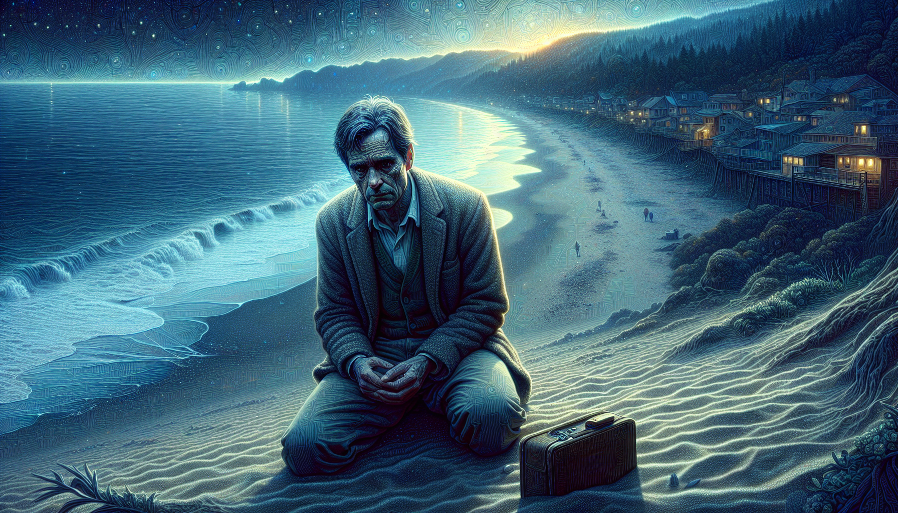 Mark collapses in exhaustion after completing the ritual.