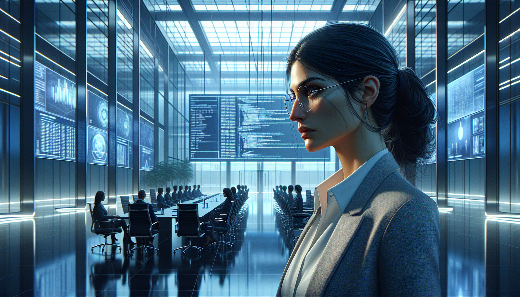 Dr. Yao examines ClipGenius's code, her face illuminated by the screen.