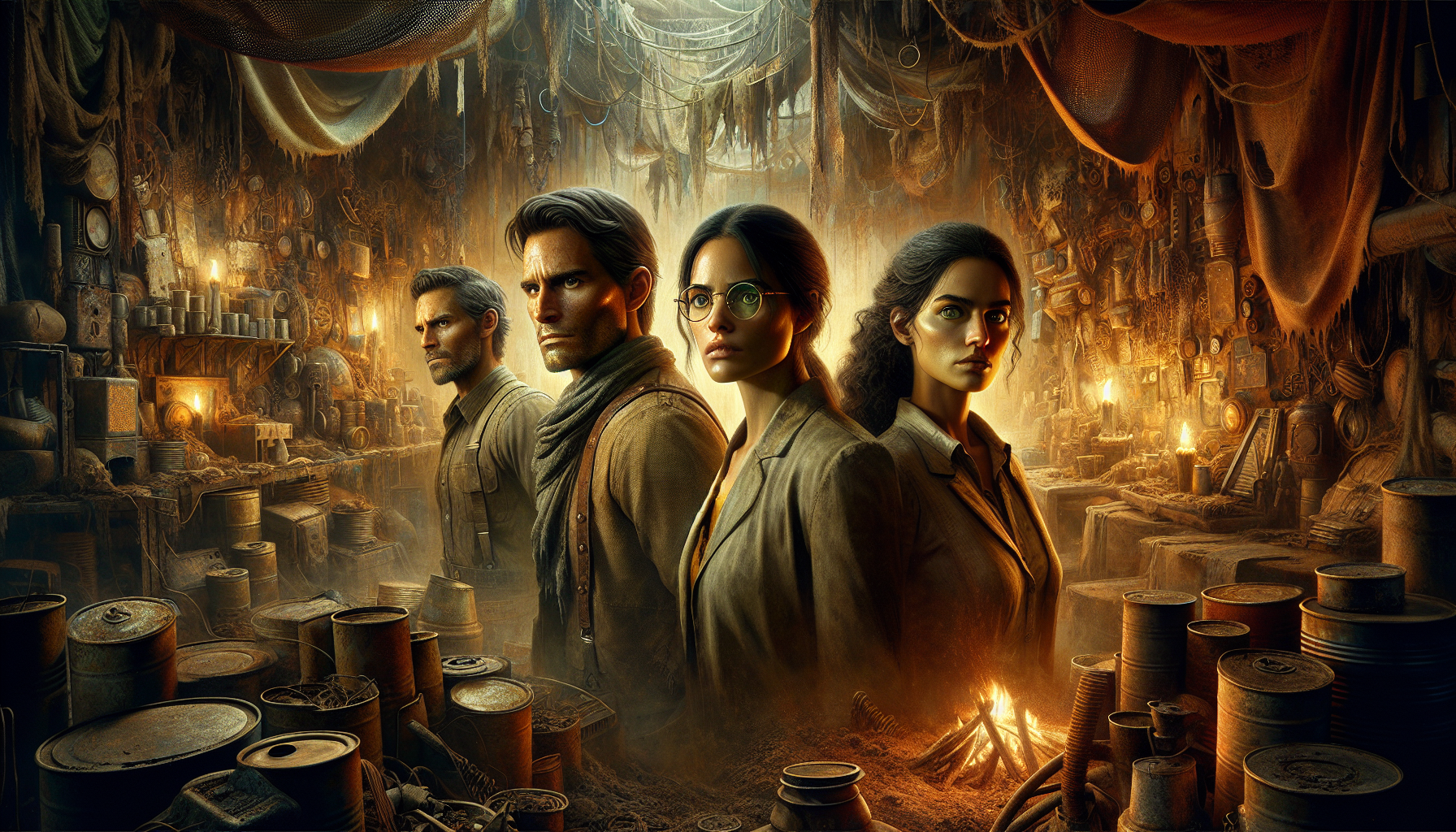 Dr. Yao meets with Zara and Marcus in a survivor encampment.