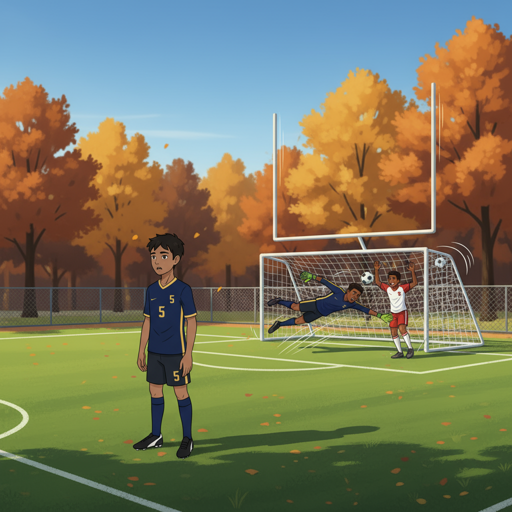 Goal scored past Marcus as Andre watches